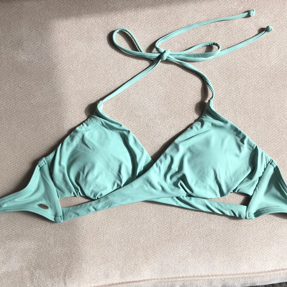 Mint green bikini top